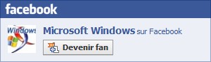 Suivez l'actualité de Windows sur Facebook