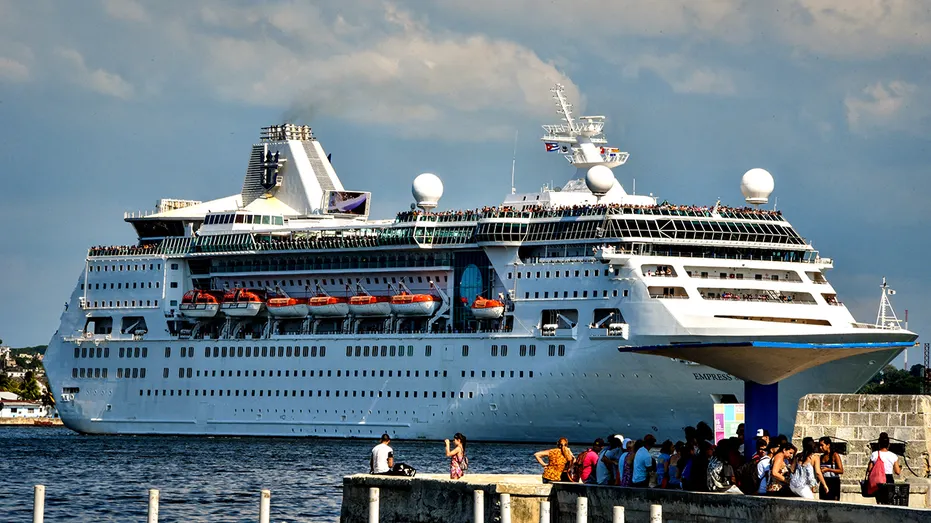 US Royal Caribbean at Cuban port