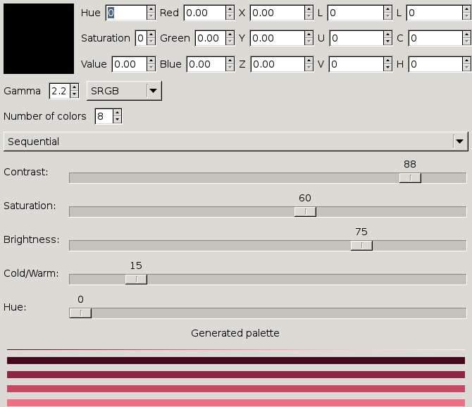 Screenshot of ColorGenerator
