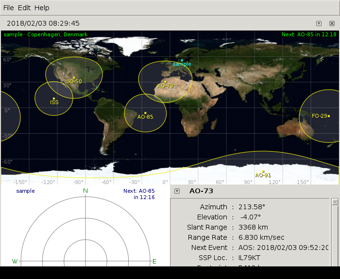 Screenshot of Gpredict