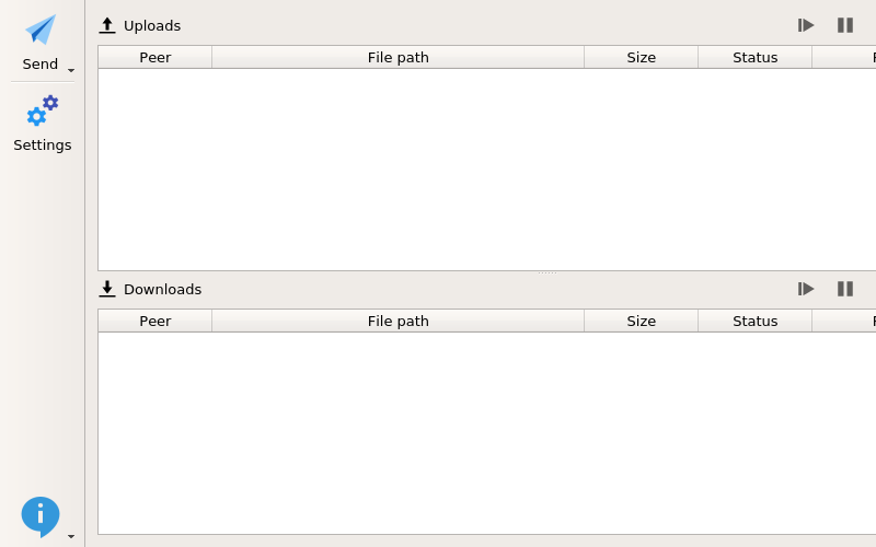 Screenshot of LANShare