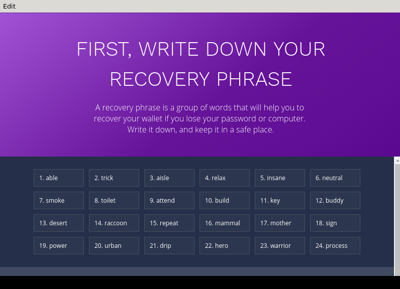 Screenshot of Lightning