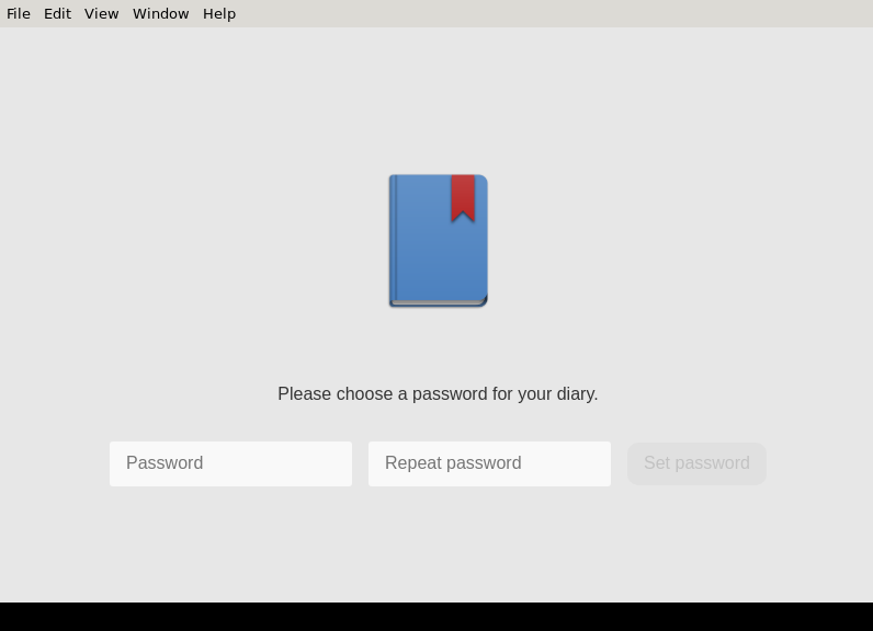Screenshot of Mini_Diary