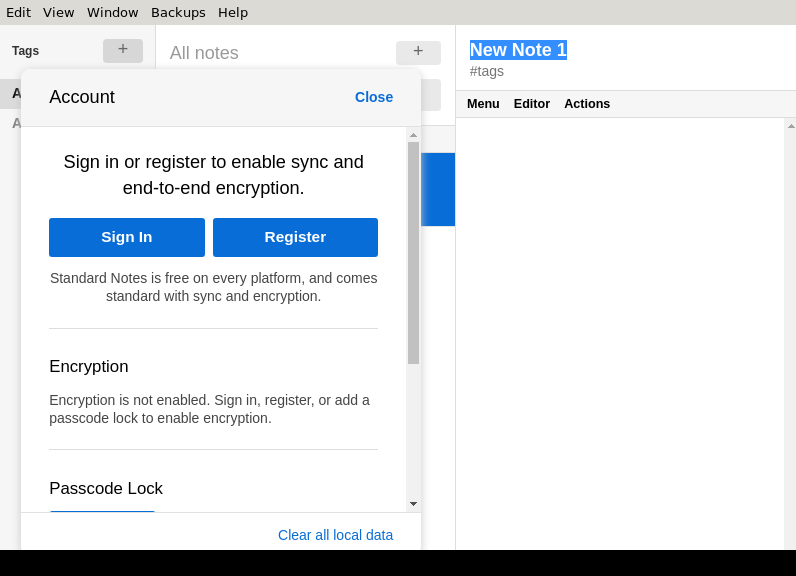 Screenshot of Standard_Notes
