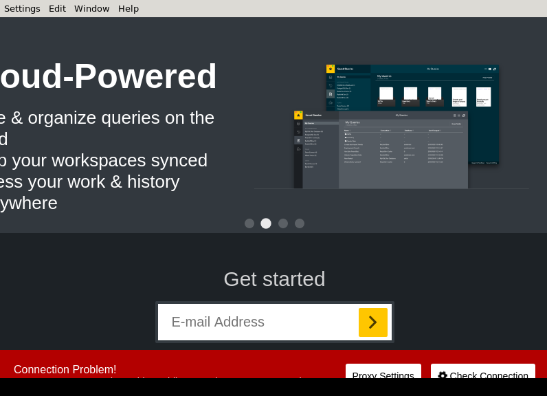 Screenshot of TeamSQL