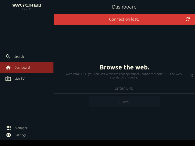 Screenshot of WATCHED