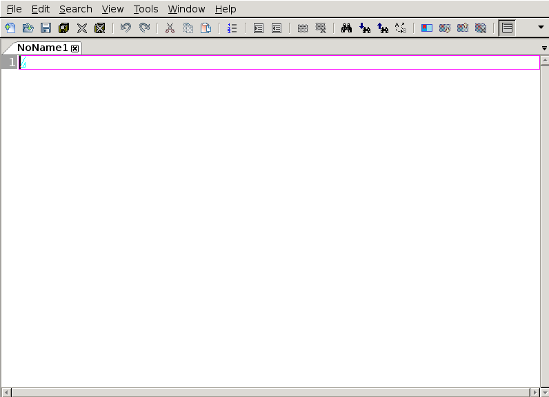 Screenshot of wxMEdit