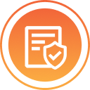 data protection - round icon