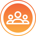User multi - round icon