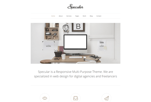 Specular Minimal WordPress Theme