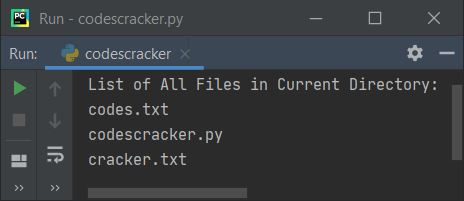 list files in directory python