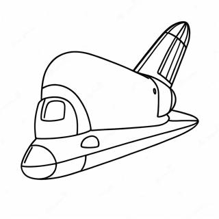 Colorful Space Shuttle Orbiting Earth Coloring Page 22183-17533