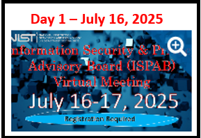 Link to Day 1 of ISPAB recording