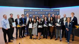 Die Preisträger der diesjährigen SAP Quality Awards. (Source: zVg)