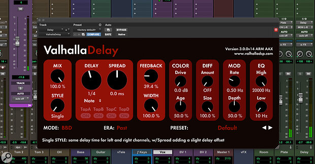 Usually, the best workflow for delay plug‑ins involves using an aux send to bus audio from the source track(s) to a dedicated mixer channel hosting the delay.