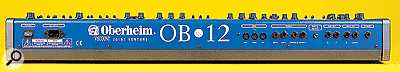 OBERHEIM OB12 rear panel.