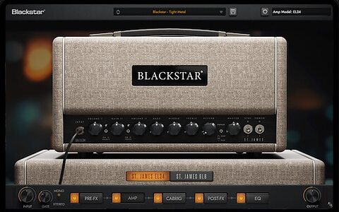 Blackstar St. James Plugin valve tube amp cabinet simulation emulation software