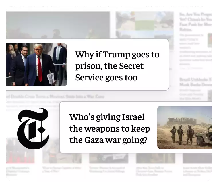 Stay globally informed  with exclusive story from New York Times.