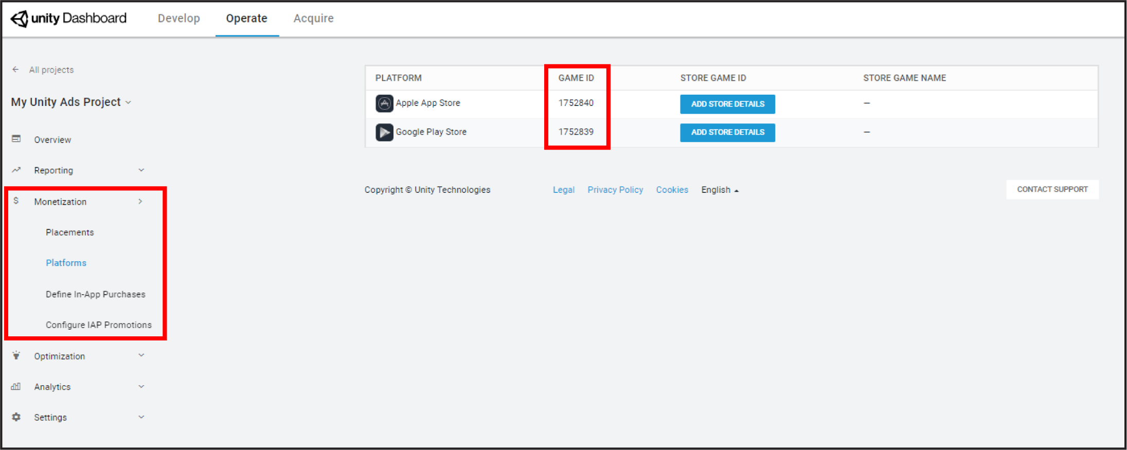 Locating your Game ID in the Developer Dashboard