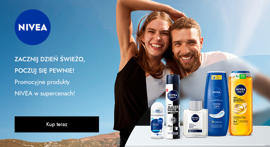 Zniżka na promocyjne produkty NIVEA. Ceny podane na stronie uwzględniają rabat.