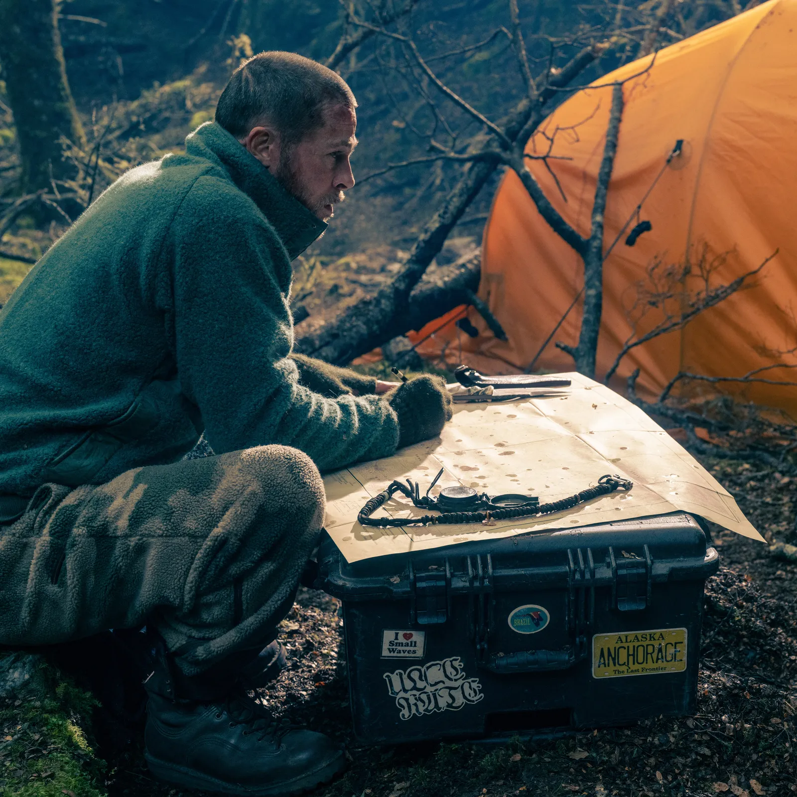It's Brad Pitt and his dog vs. the Alaskan wilderness in David Ayer's Heart of the Beast