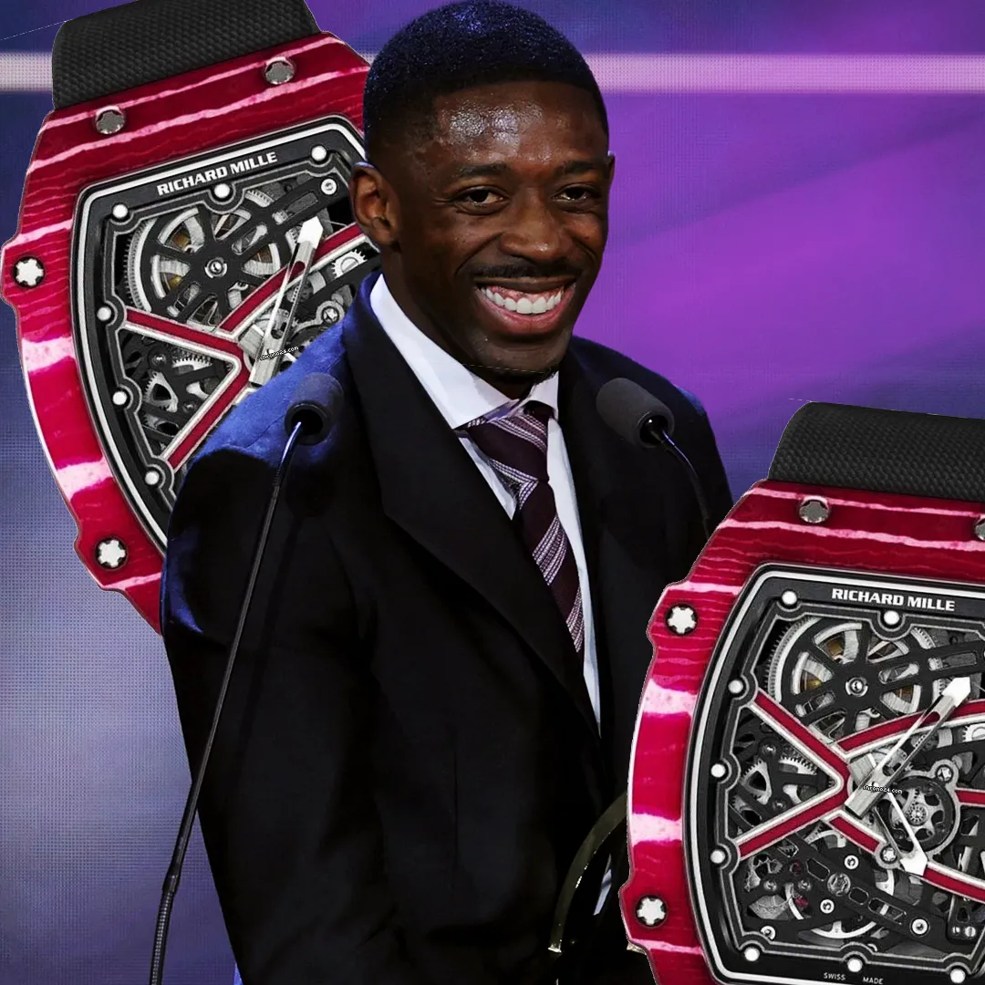 Ousmane Dembélé ha indossato a Parigi un orologio da 300.000 euro perfettamente abbinato alla cravatta