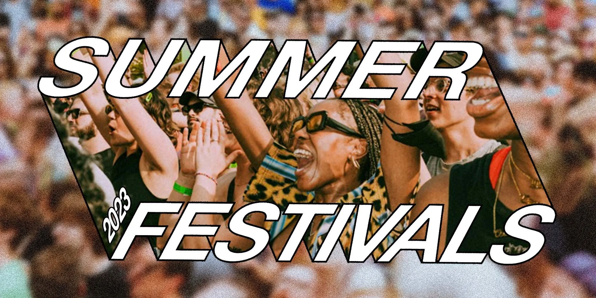 A crowd of people at a music festival