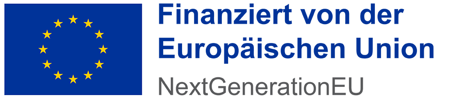 EU Logo. NextGenerationEU. Finanziert von der Europäischen Union