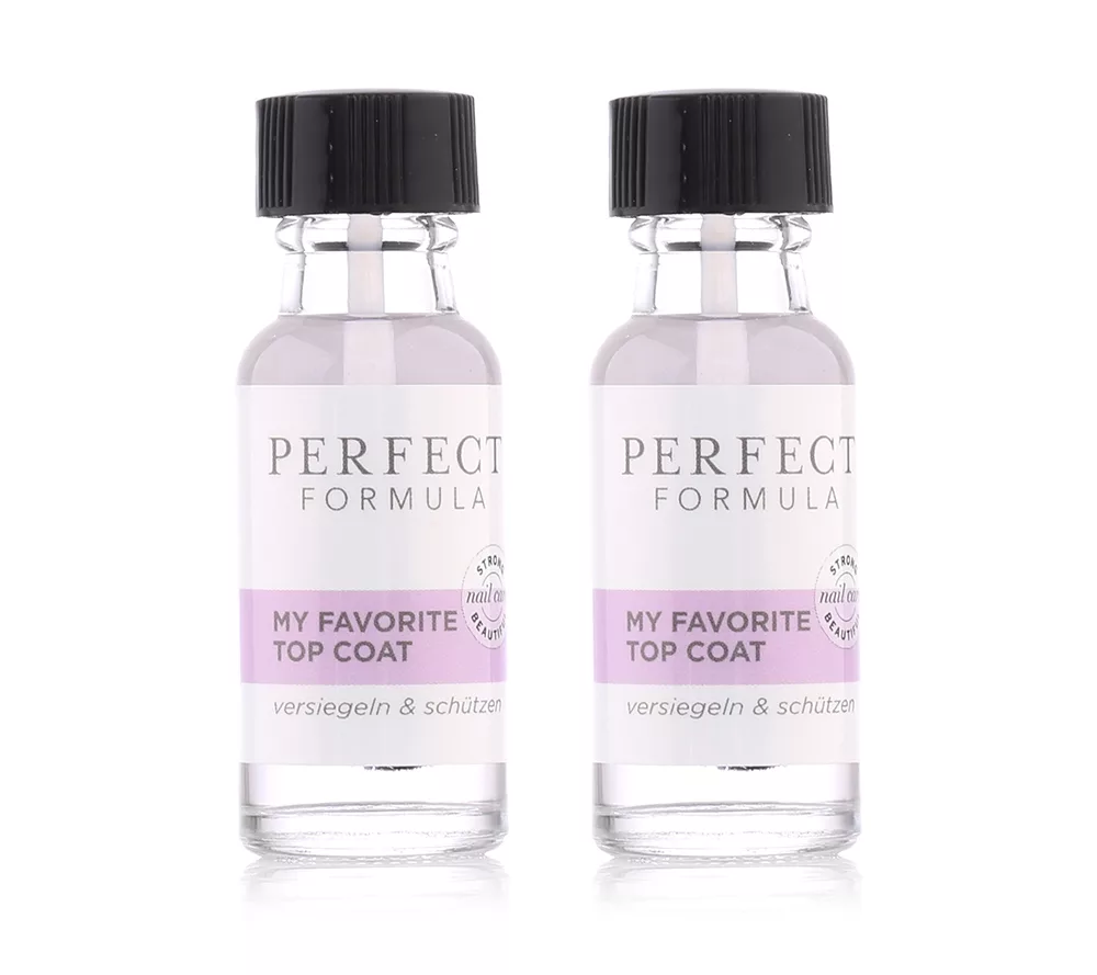 PERFECT FORMULA Topcoat Überlack versiegelt & schützt, 2x 18ml