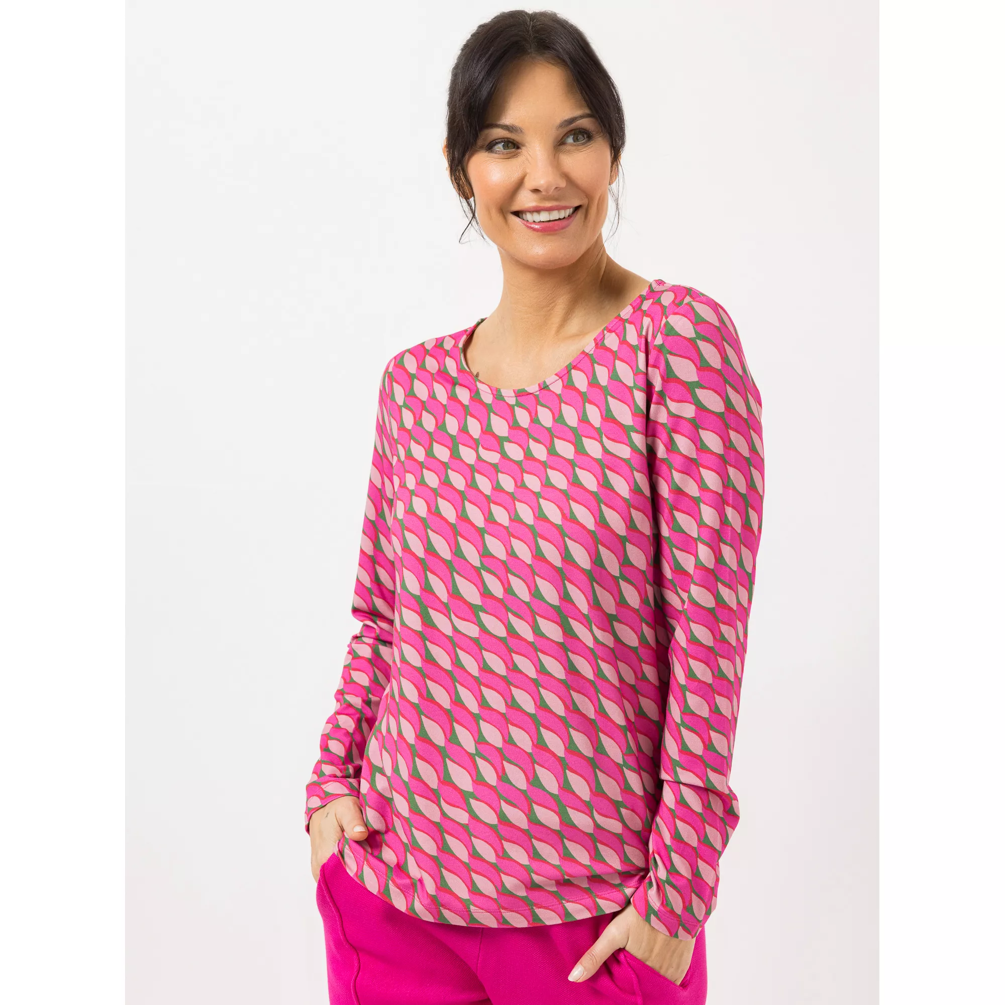 STEFFEN SCHRAUT Shirt Rundhalsausschnitt bedruckt figurumspielend