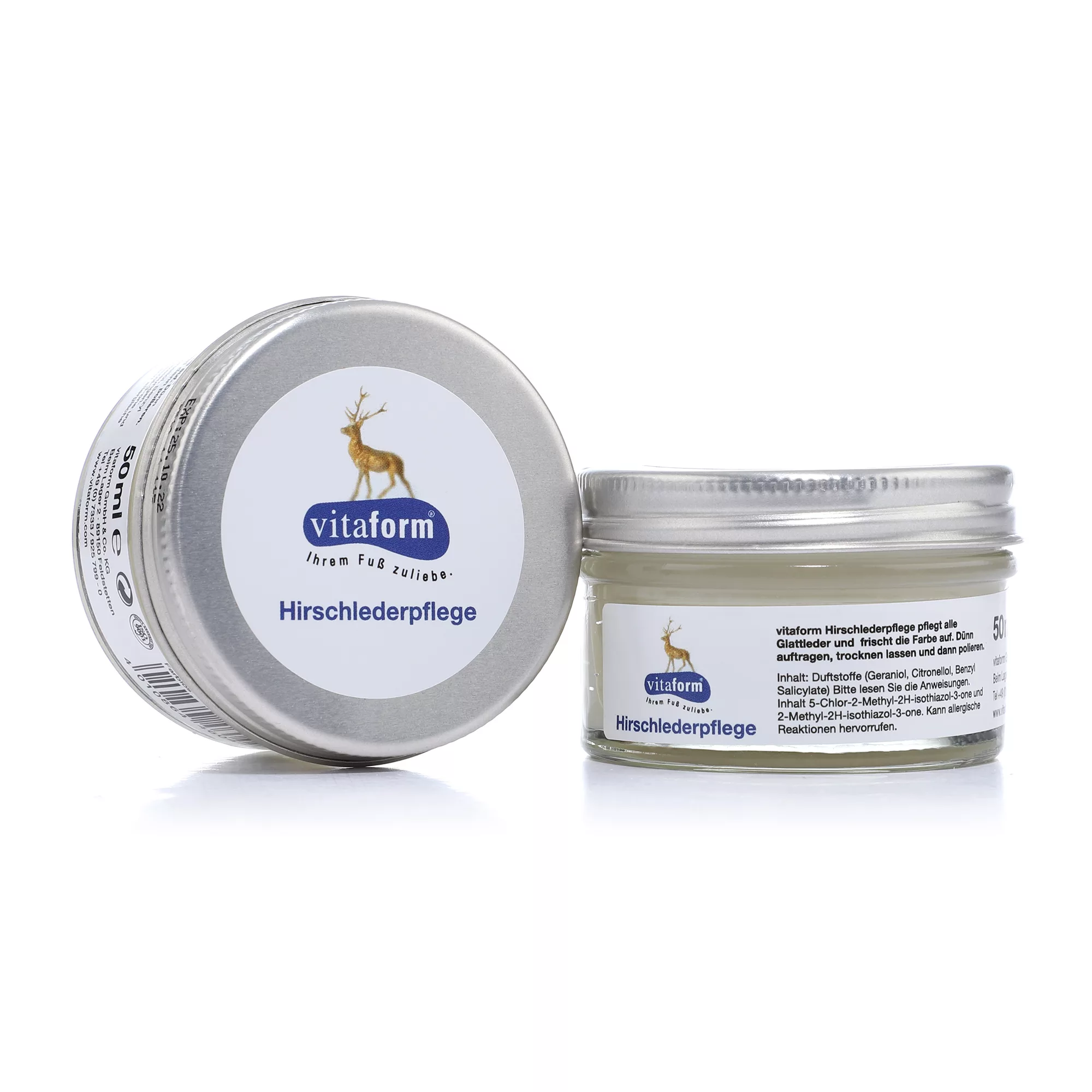 VITAFORM Hirschlederpflege 2 Tiegel 2x 50ml farblos