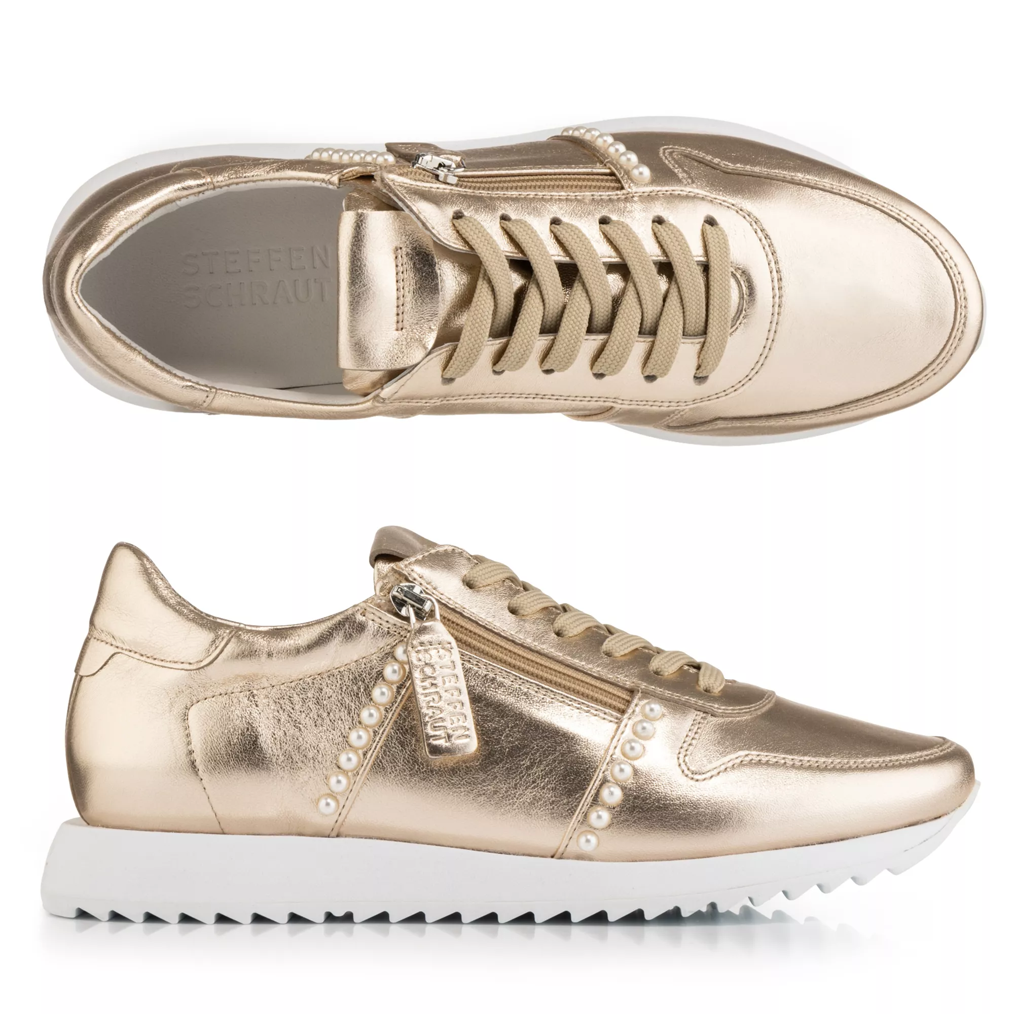 STEFFEN SCHRAUT by Kennel & Schmenger Damen-Sneaker echt Leder Reißverschluss