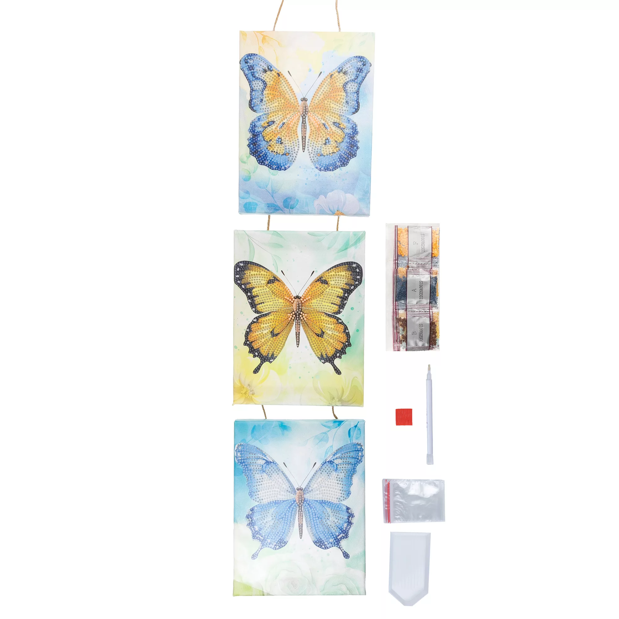 CRAFT BUDDY™ Diamond Painting-Set 3 Bilder auf Keilrahmen 7tlg.