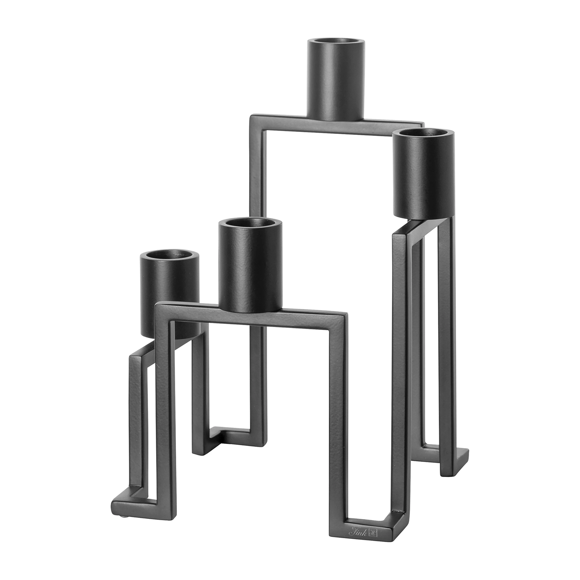 FINK Leuchter GRANT 4-flammig für Stabkerzen Höhe 28cm