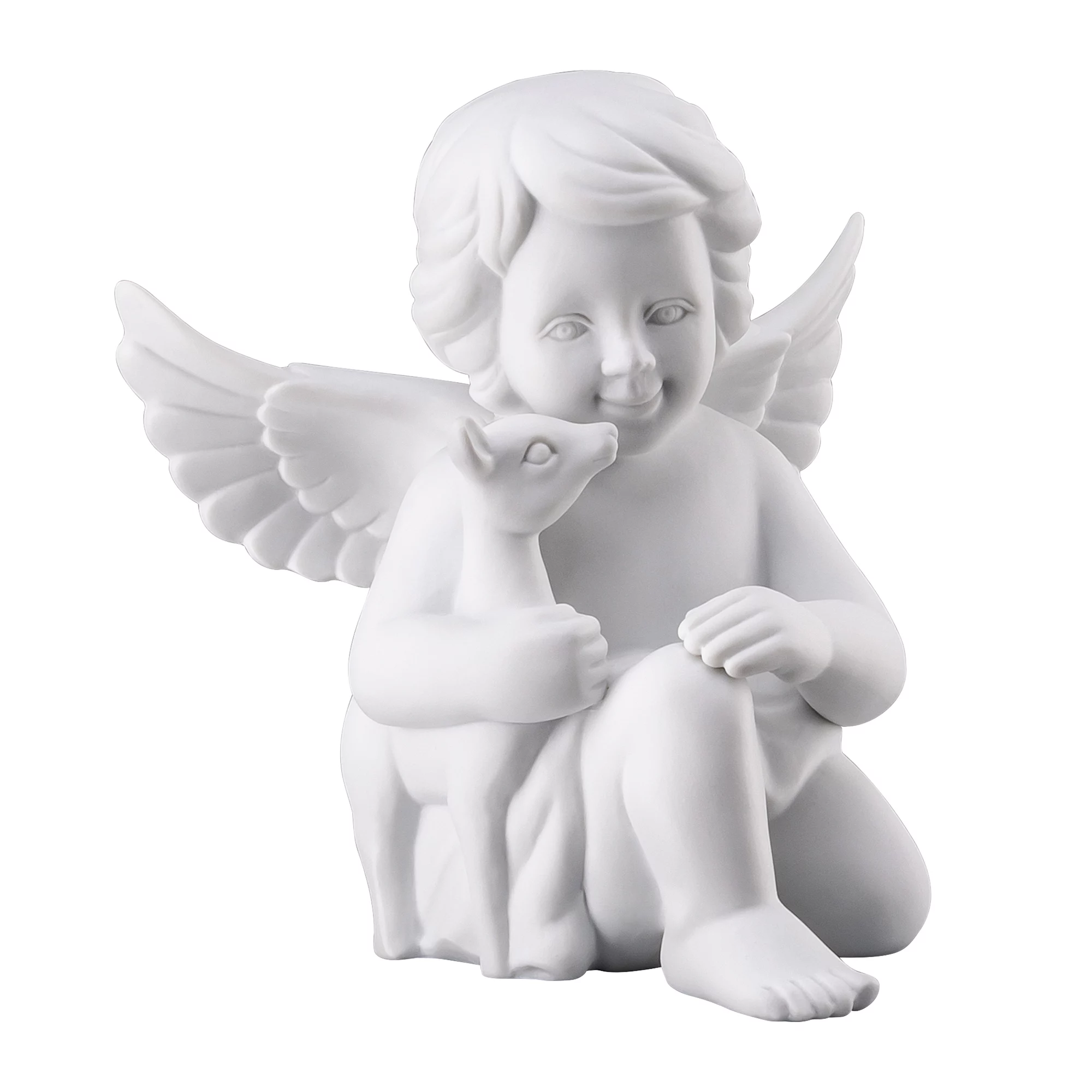 ROSENTHAL Engel mit Bambi aus Biskuitporzellan in hochwertiger Geschenkverpackung