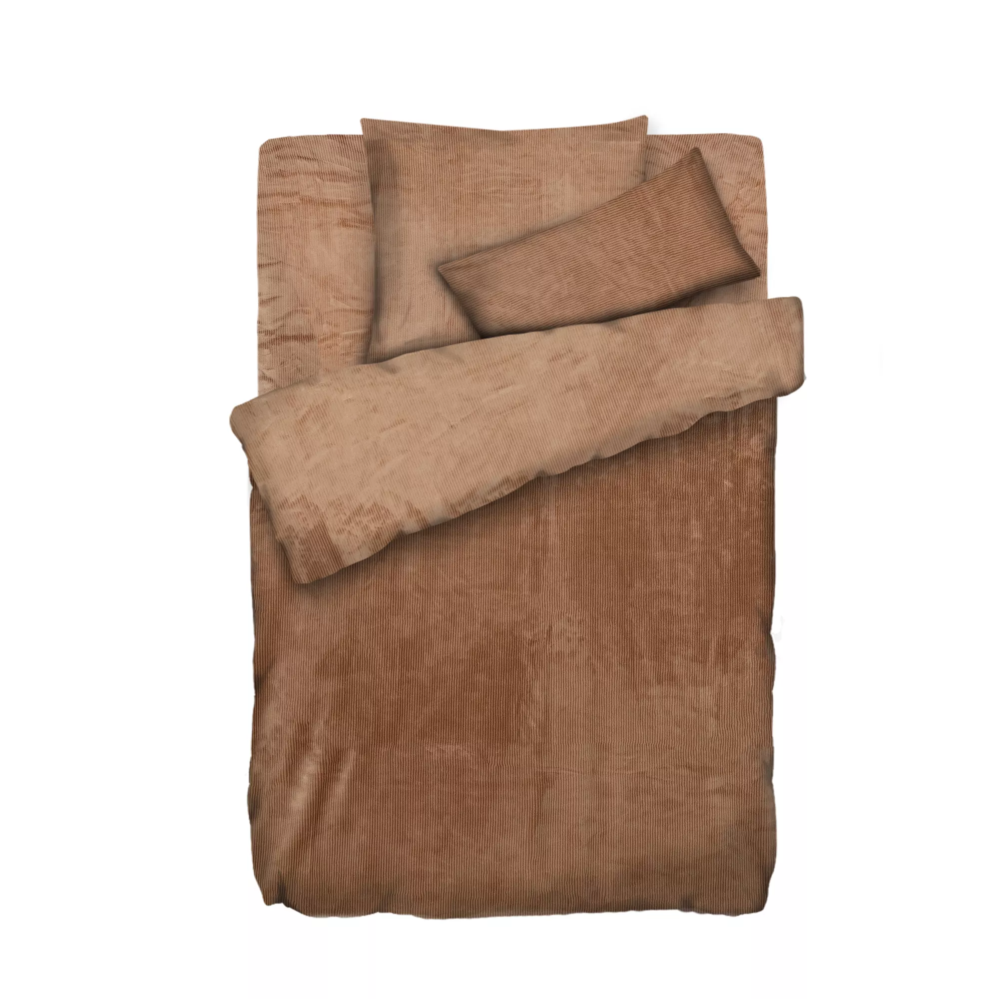 MONT CHALET Bettwäsche Glanzstreifen Mikrofaser Chinchilla Einzelbett, 4tlg.