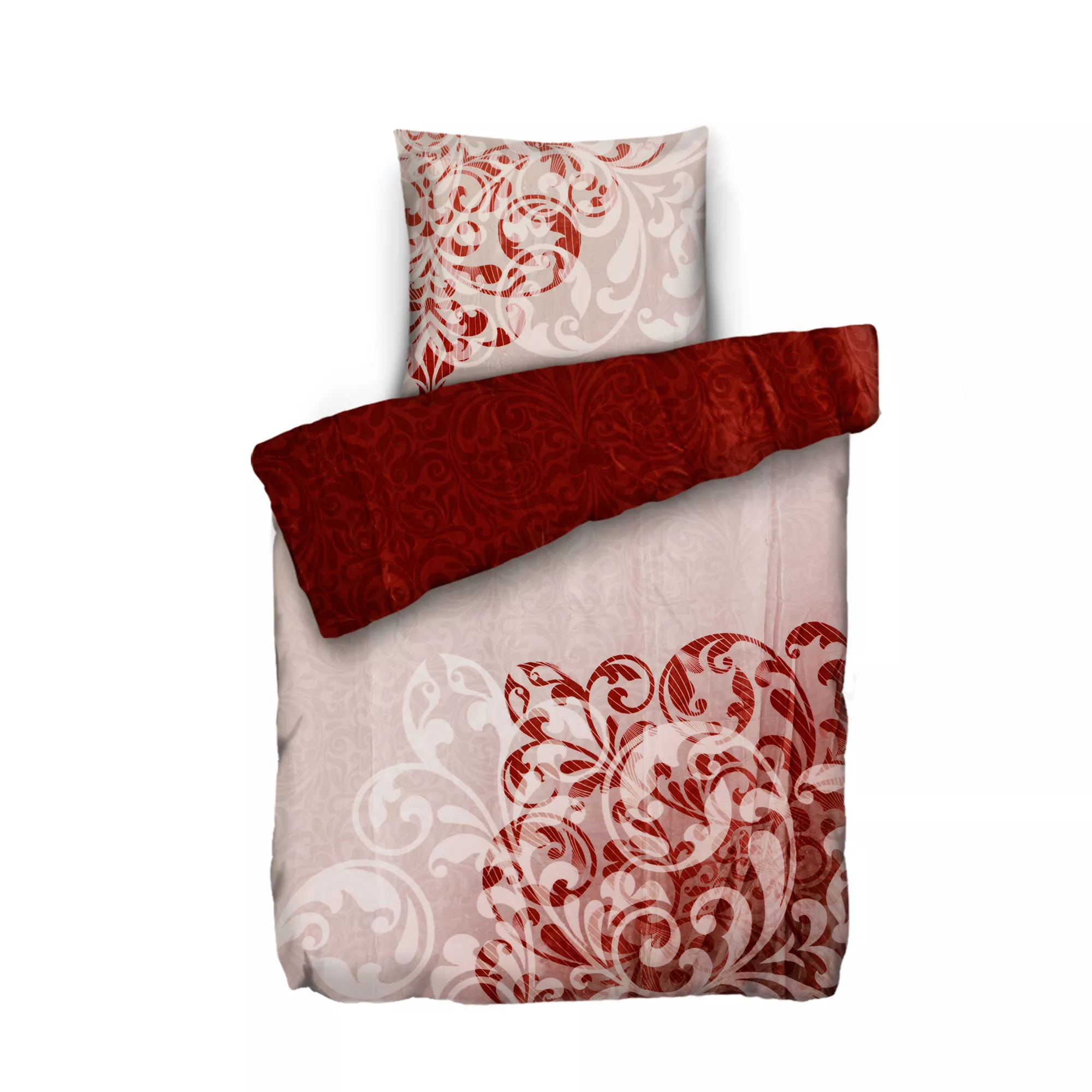 MONT CHALET Wendebettwäsche abgepasste Ornamente Mikrofaser Chinchilla Einzelbett, 2tlg.