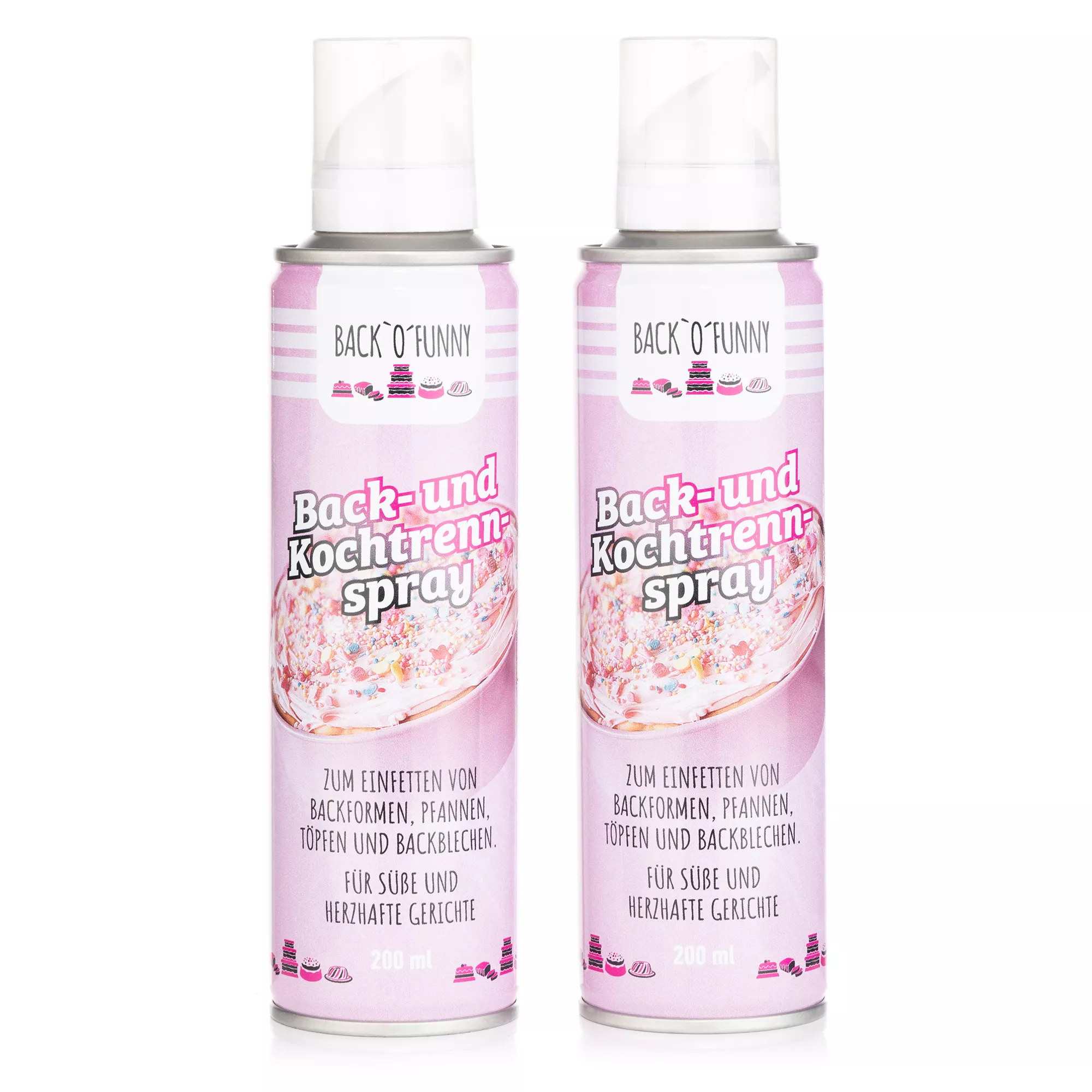 BACK'O'FUNNY Back- & Kochtrennspray zum Einfetten Inhalt 2x 200ml