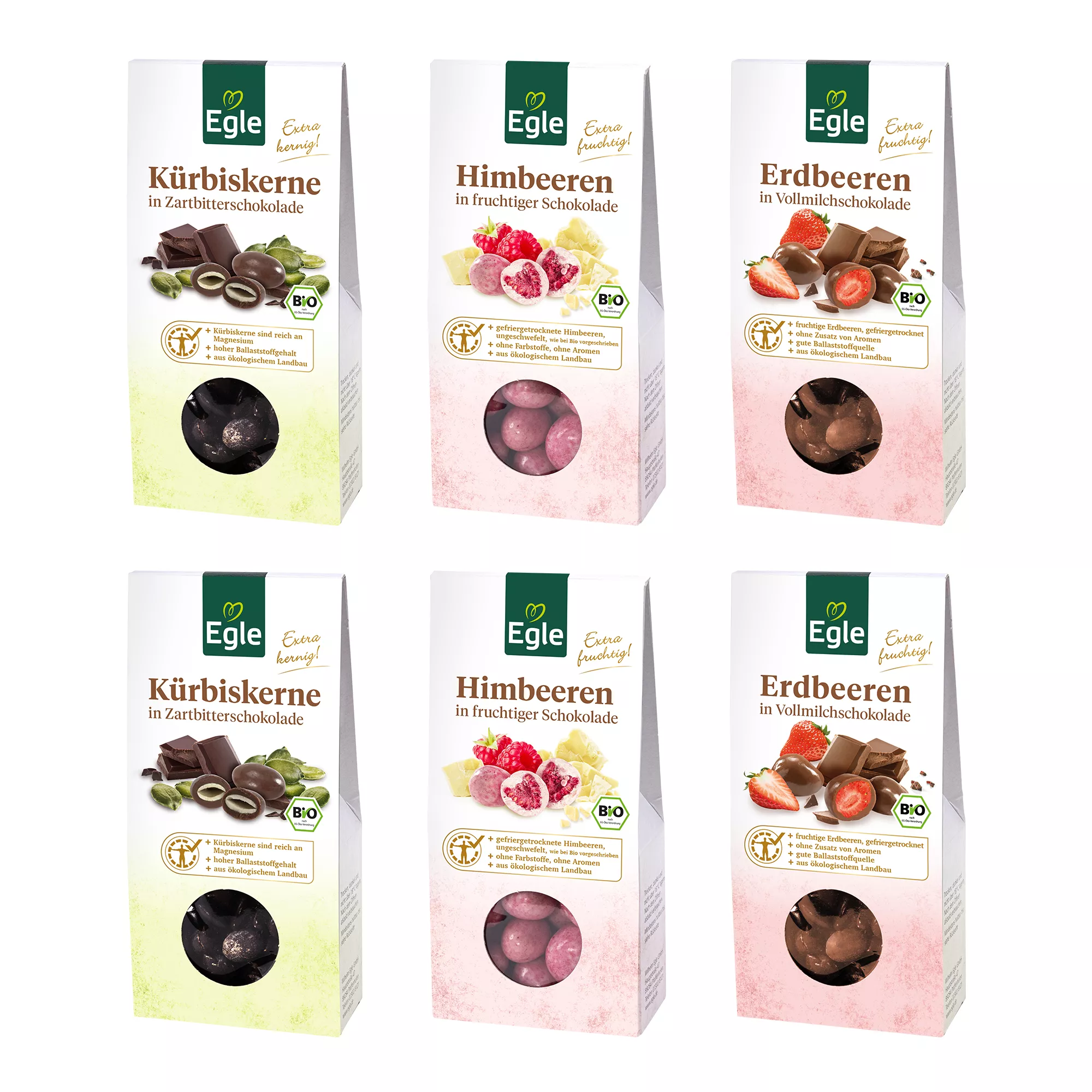 EGLE Bio Schokoladen Trio 3 versch. Sorten exklusiv bei QVC Inhalt 540g