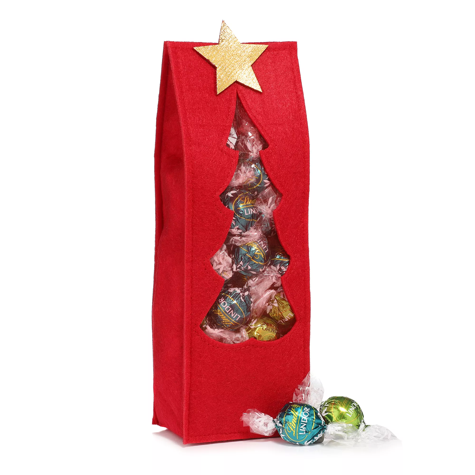 LINDT Lindor Pistazie und Salted Caramel in Geschenk Filztasche Inhalt 550g