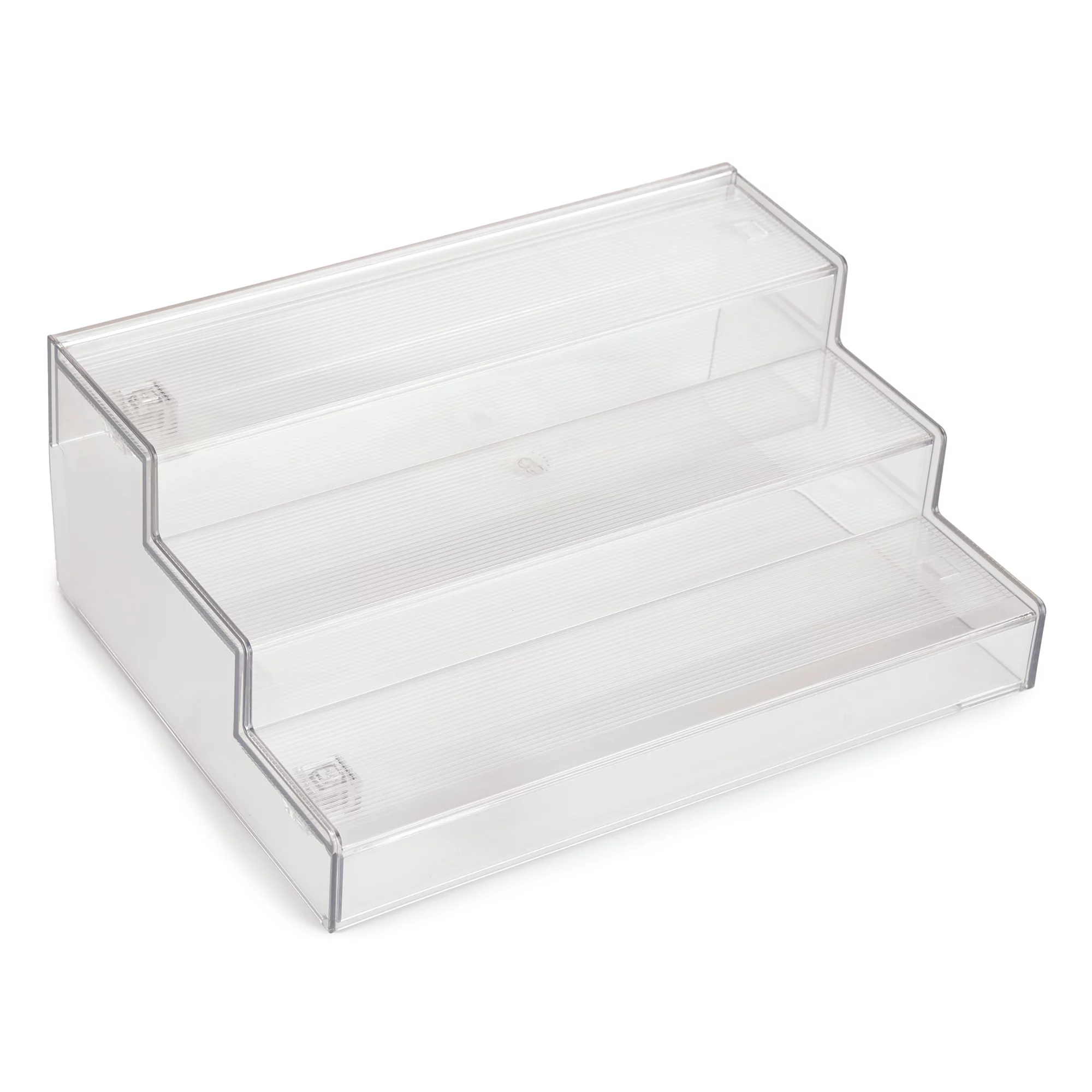 AQURAT Stufenregal mit 3 Ebenen individuell anpassbar Breite ca. 30-57cm