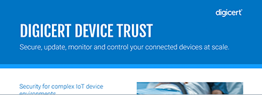 DigiCert for Connected Devices datasheet