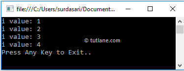Visual Basic (VB) While Loop Example Result